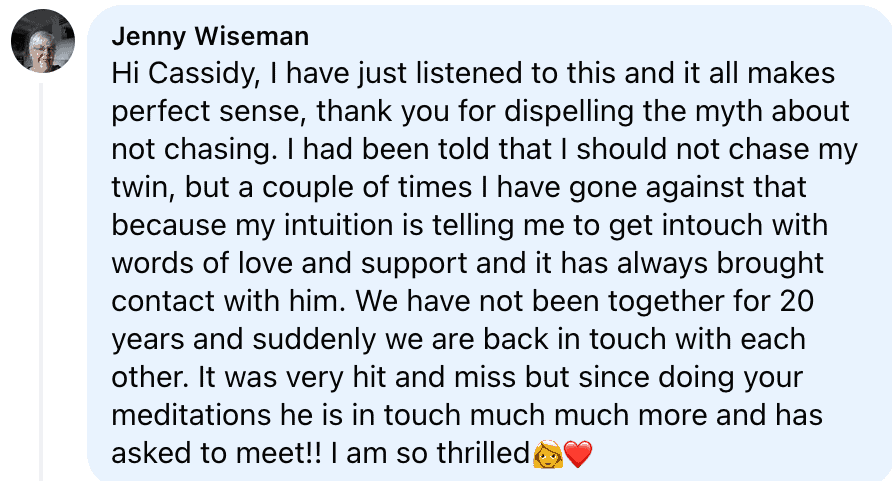 testimonial twin flames 11:11 cassady cayne 2021